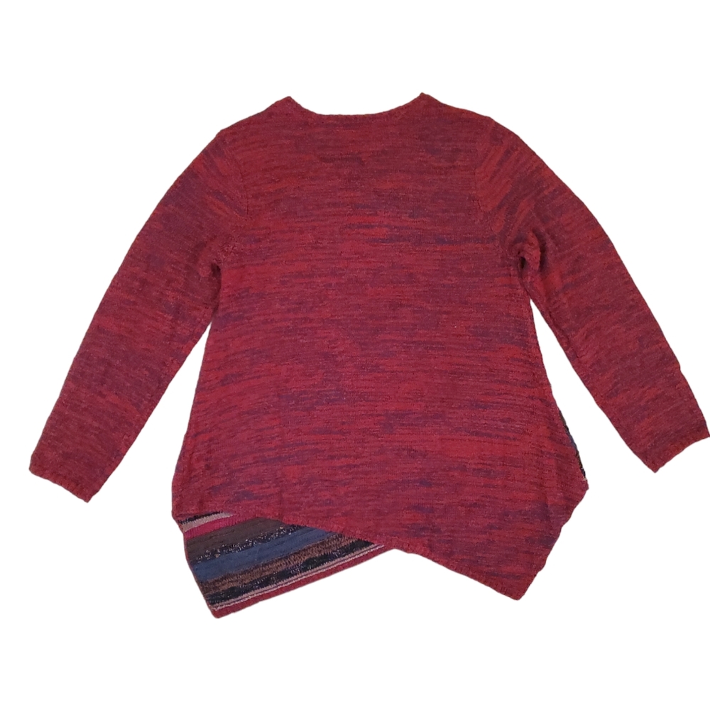 Soft Surroundings Raku Tunic Long Sleeve Sweater Asymmetrical‎ Hem Petite Large - Picture 2 of 6